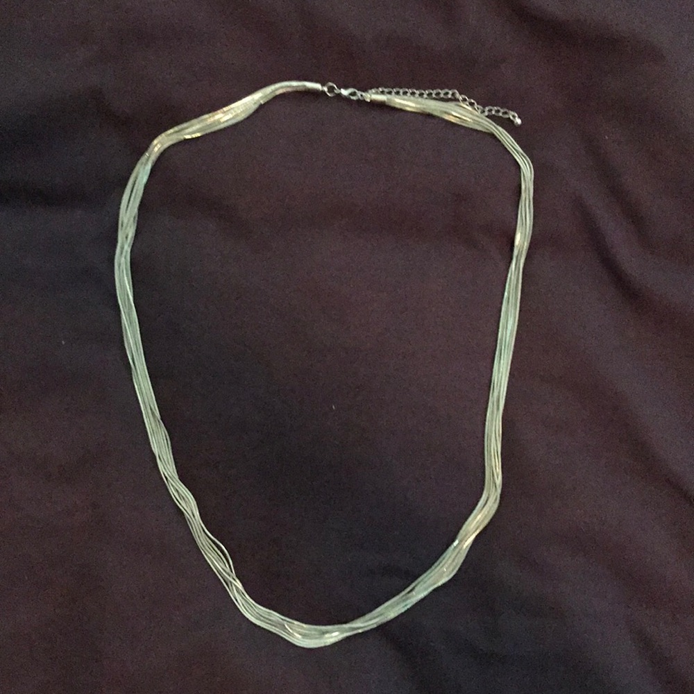 LOFT multiple strand silver necklace